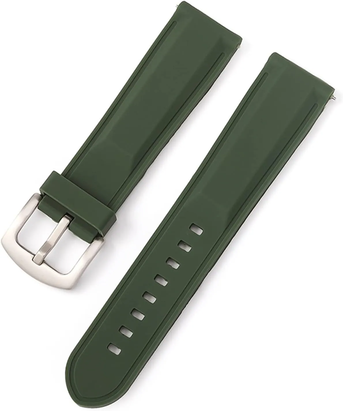 CAREG Silicone Rubber Watch Strap 18mm 20mm 22mm 24mm Watch Band Watch Strap Diving Waterproof Bracelet Replacement Compatible With Men Women Durable