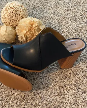 Caris Black Mule