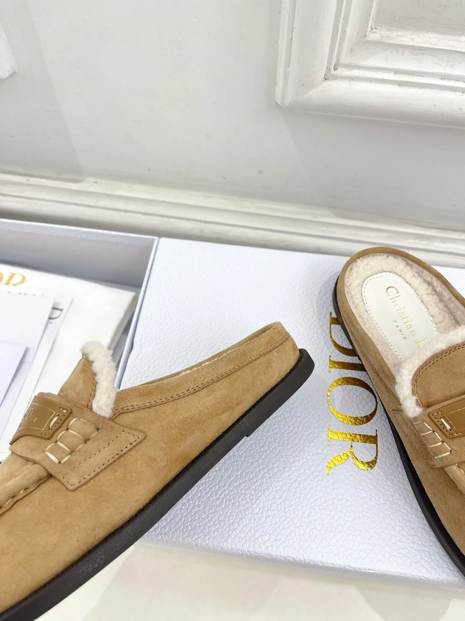 CD Boy Mule Light Brown Suede