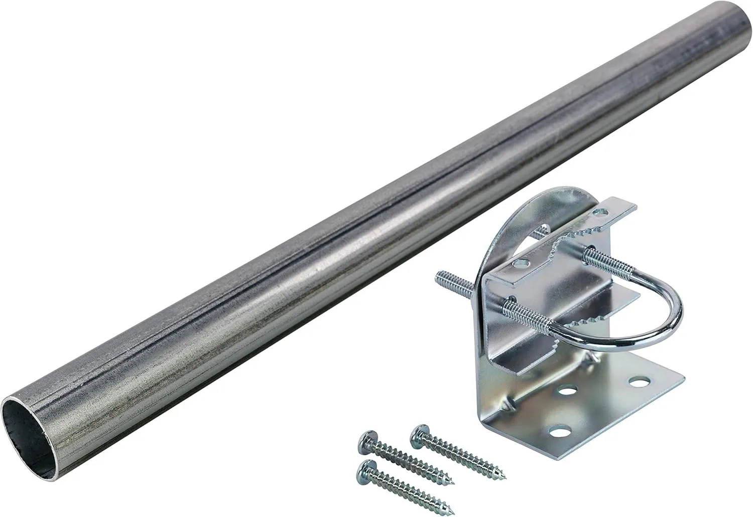 Channel Master Attic TV Antenna Mount – Sturdy Steel Bracket & Mast/Pole for Secure TV Antenna & Mast Installation, Durable Weather-Resistant Design, Includes 18" Galvanized Mast with 1.25" Diameter