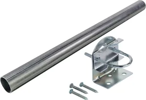 Channel Master Attic TV Antenna Mount – Sturdy Steel Bracket & Mast/Pole for Secure TV Antenna & Mast Installation, Durable Weather-Resistant Design, Includes 18" Galvanized Mast with 1.25" Diameter