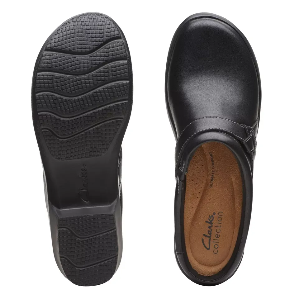 Clarks Women's Angie Mist Black Leather 26167638