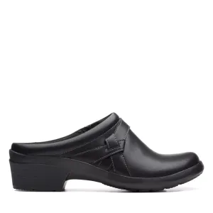 Clarks Women's Angie Mist Black Leather 26167638