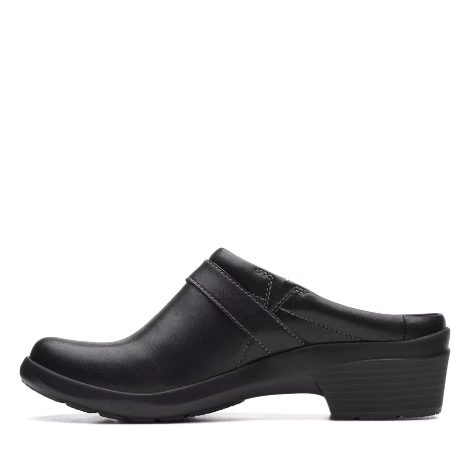 Clarks Women's Angie Mist Black Leather 26167638