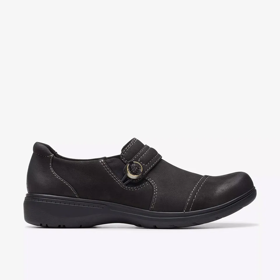 Clarks Women's Carleigh Pearl Black Nubuck 26175048