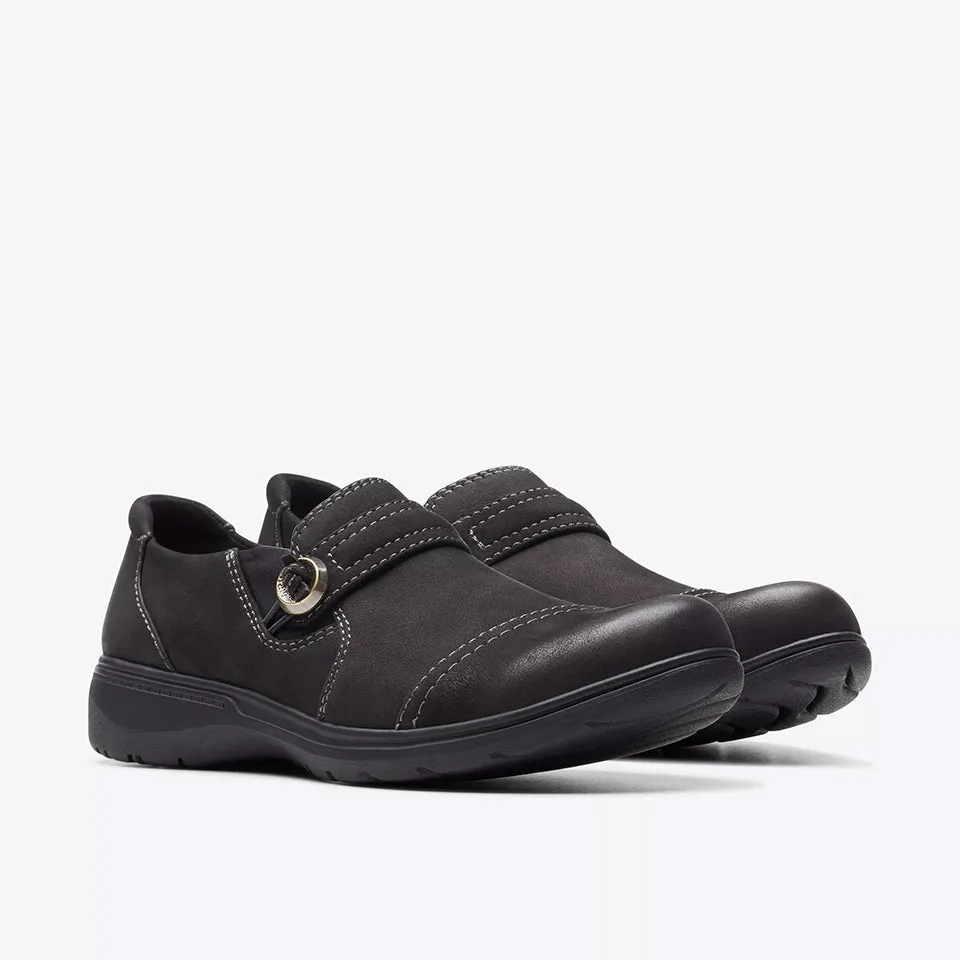 Clarks Women's Carleigh Pearl Black Nubuck 26175048