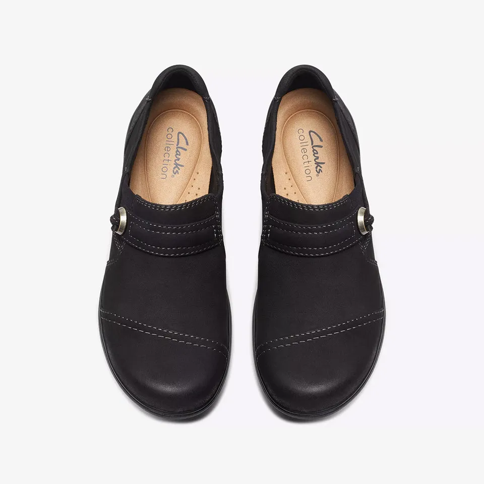 Clarks Women's Carleigh Pearl Black Nubuck 26175048