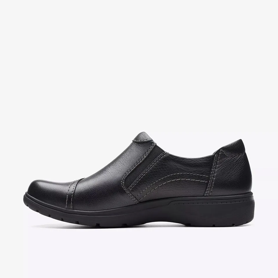 Clarks Women's Carleigh Ray Black Leather 26175051