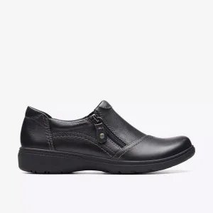 Clarks Women's Carleigh Ray Black Leather 26175051