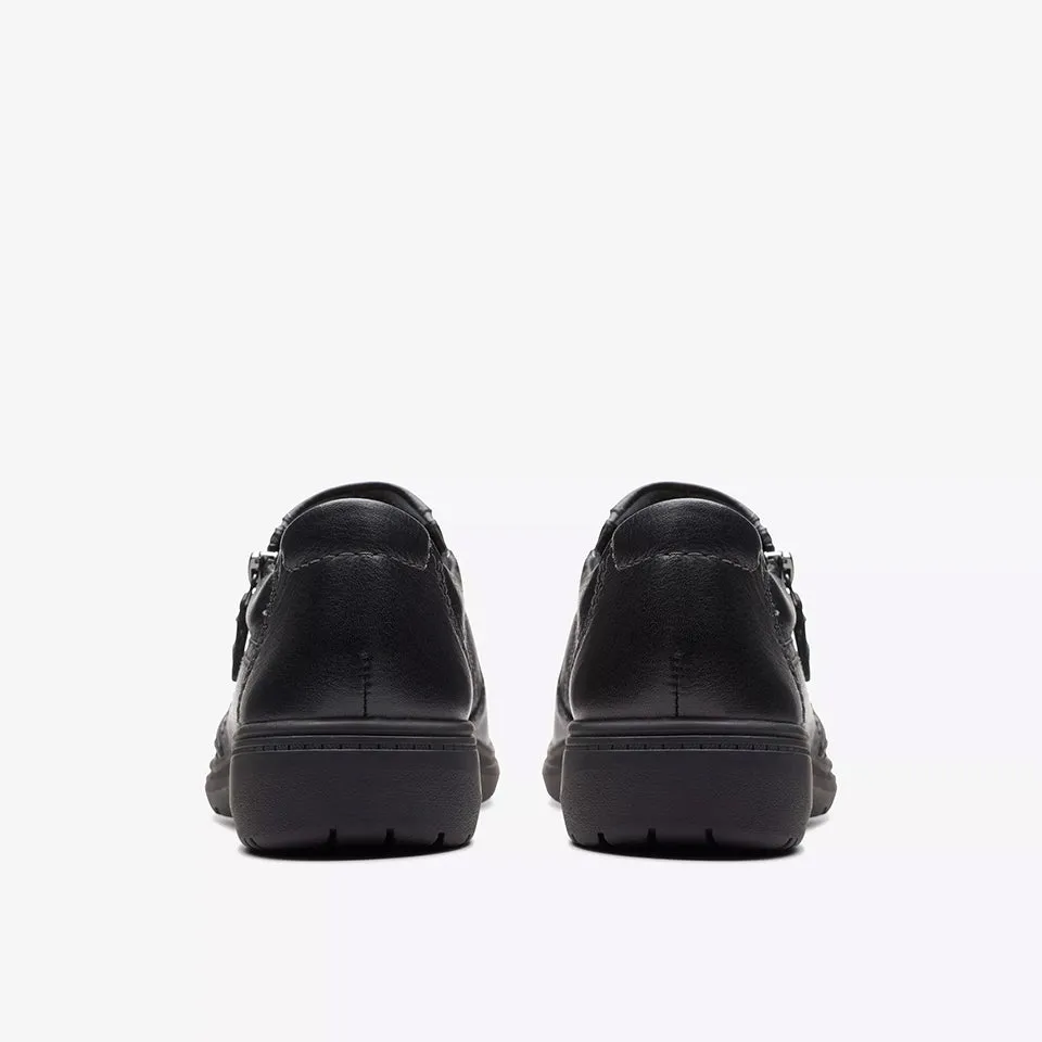 Clarks Women's Carleigh Ray Black Leather 26175051