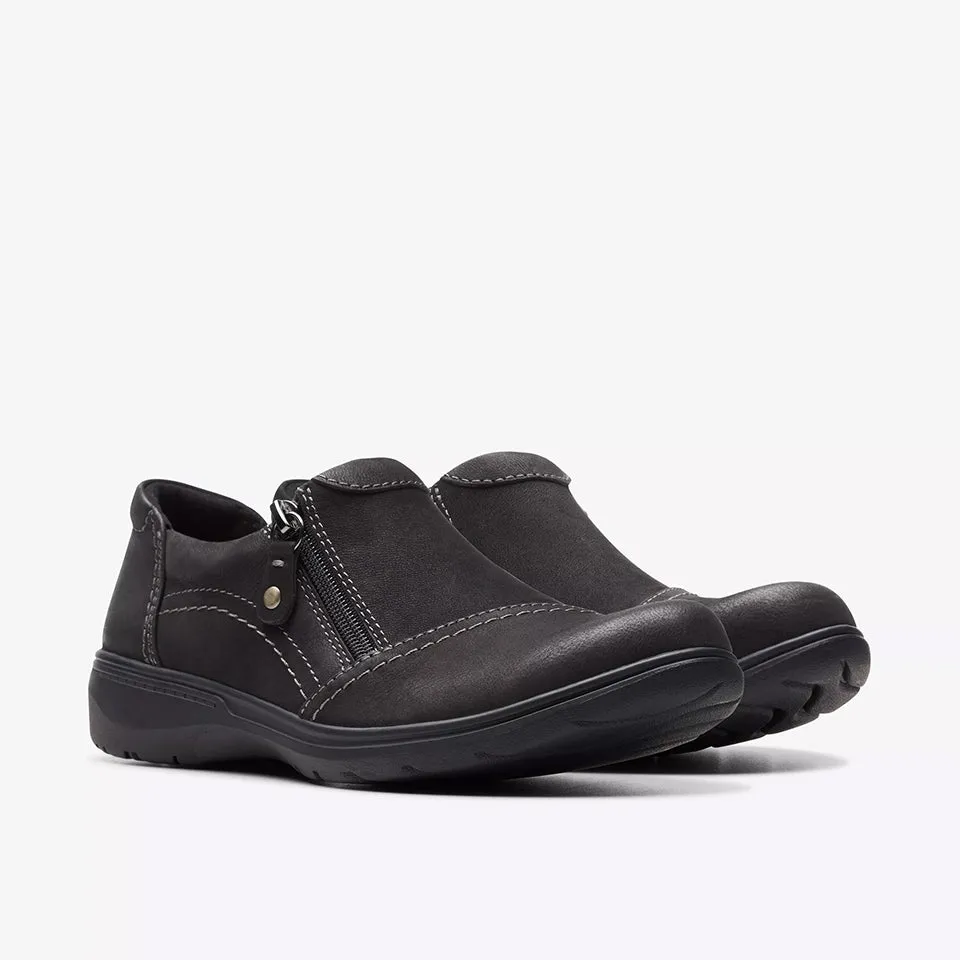 Clarks Women's Carleigh Ray Black Nubuck 26175052