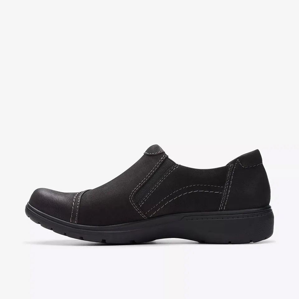 Clarks Women's Carleigh Ray Black Nubuck 26175052