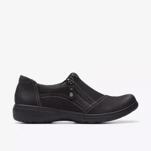 Clarks Women's Carleigh Ray Black Nubuck 26175052