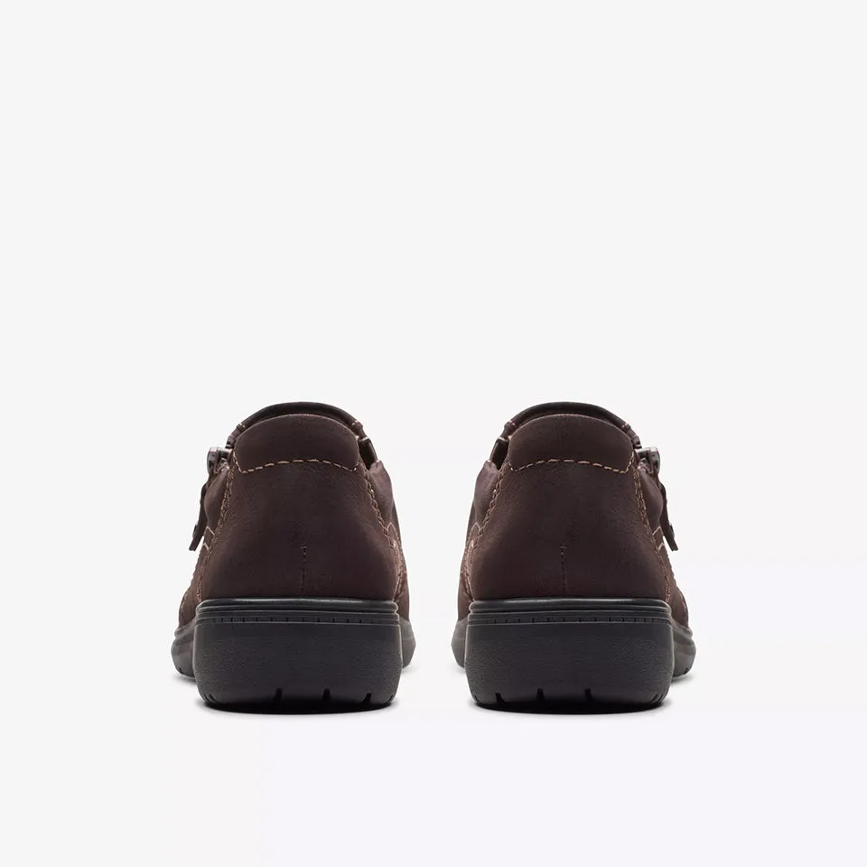 Clarks Women's Carleigh Ray Dark Brown Nubuck 26175054