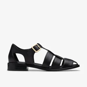 Clarks Women's Hana Sun Black Leather 26181215