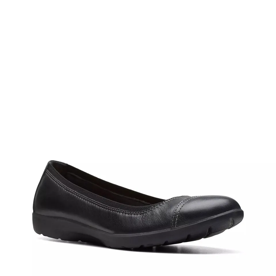 Clarks Women's Meadow Opal Black Leather 26174359