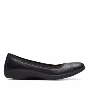 Clarks Women's Meadow Opal Black Leather 26174359