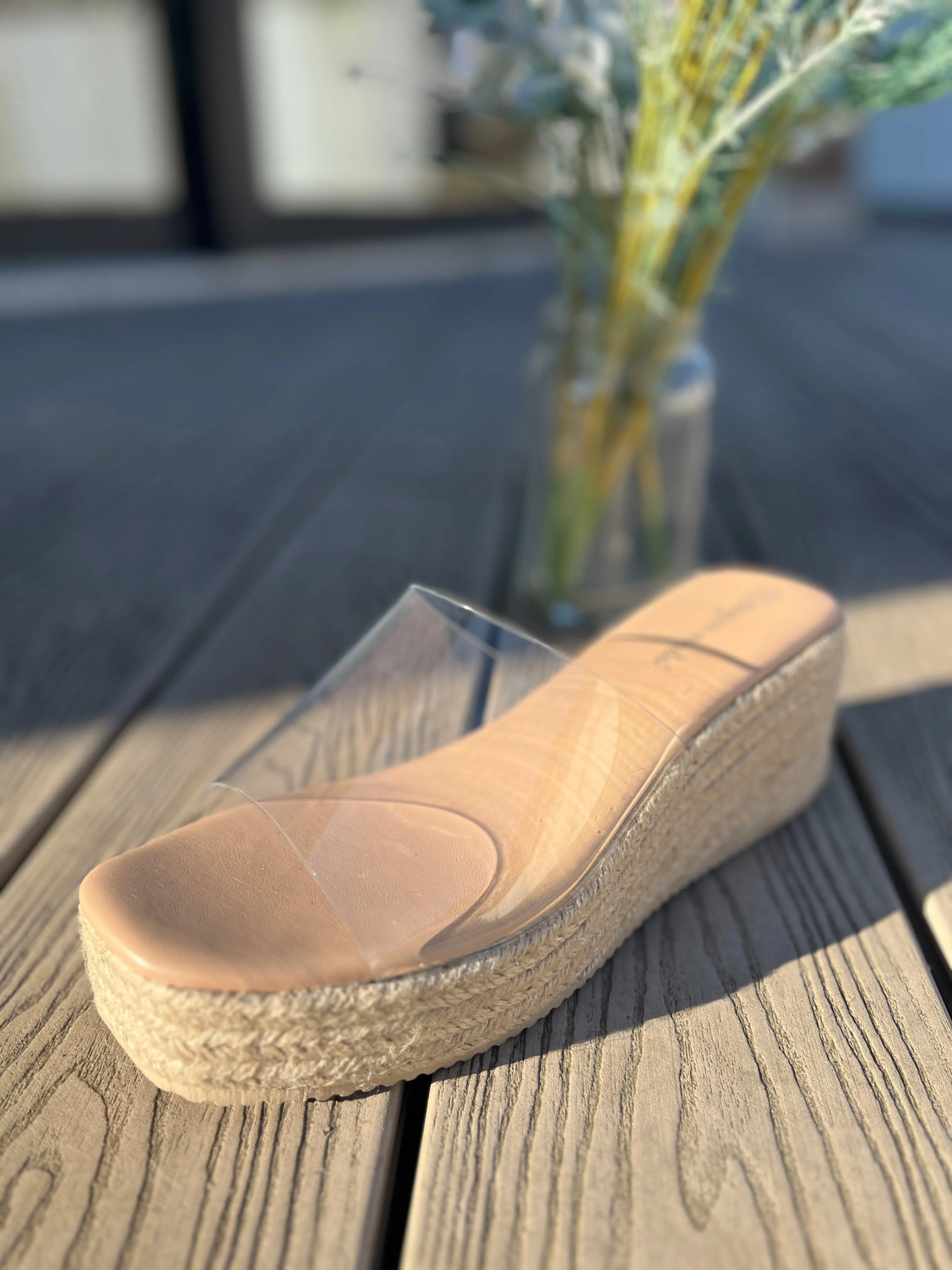Clear Wedge Mule