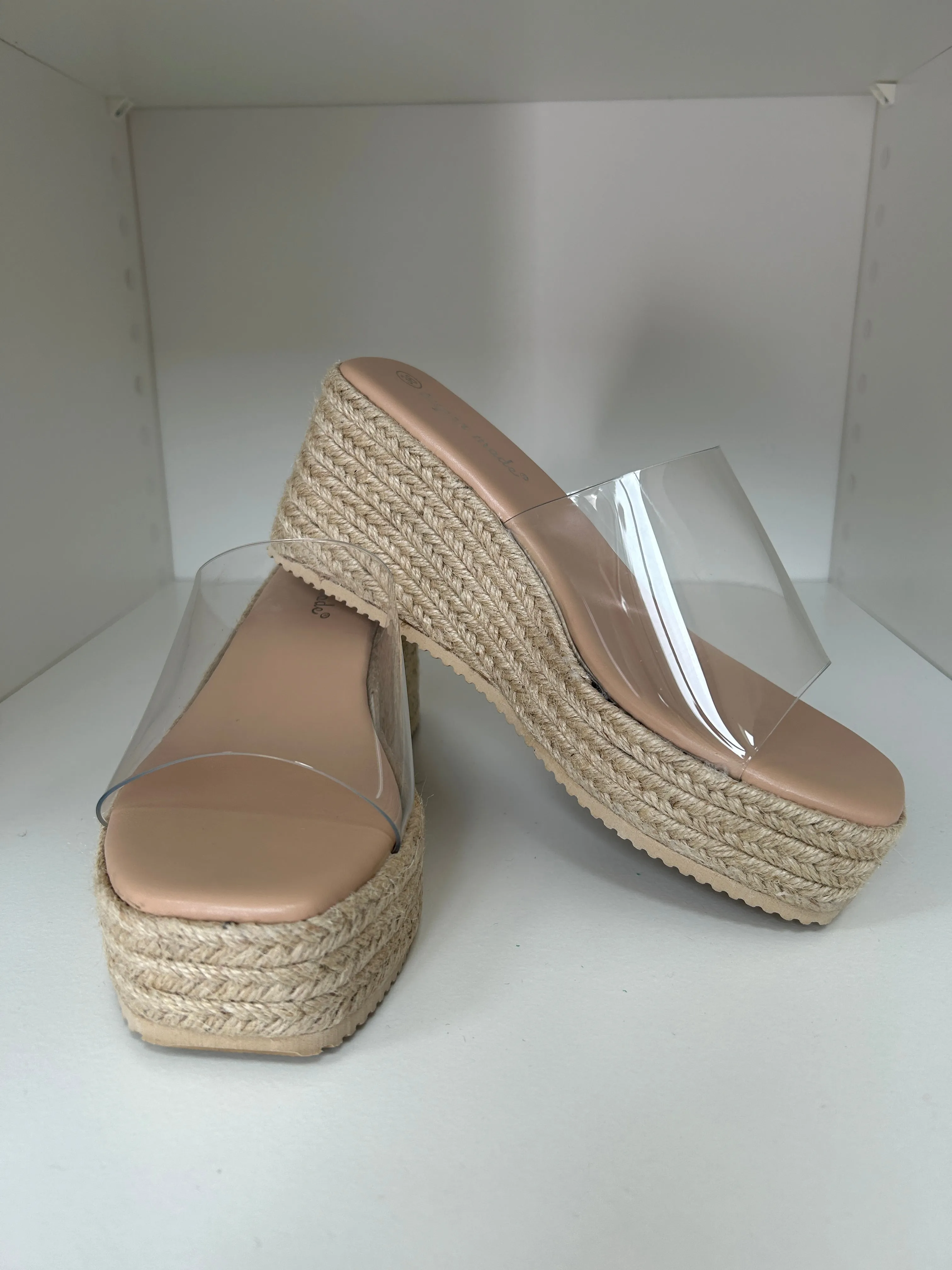 Clear Wedge Mule
