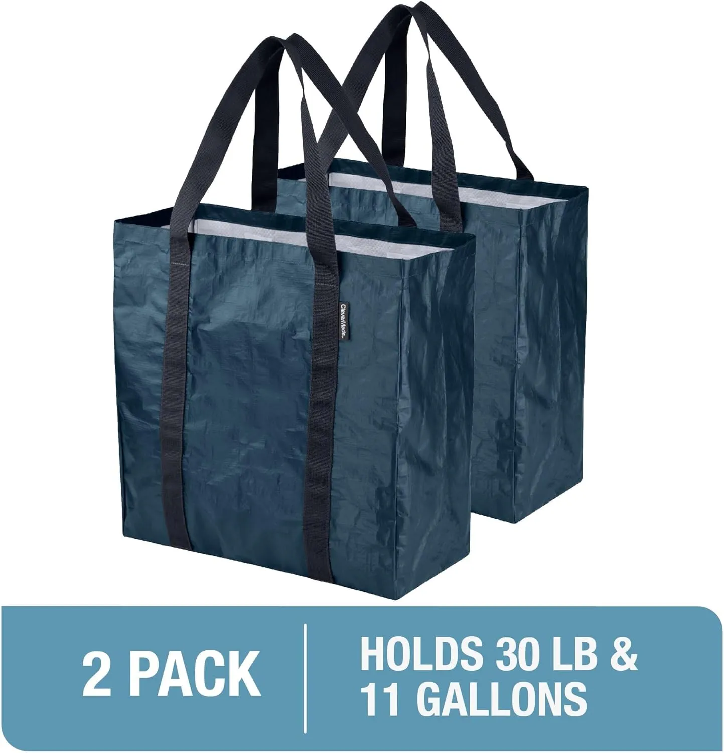 CleverMade Storage Bags and Totes - Soft-Sided, Durable Multi-Purpose Storage Solutions for Moving, Shopping, and Organizing