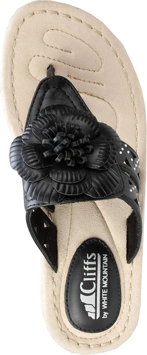 CLIFFS BY WHITE MOUNTAIN Women's Cynthia Wedge Sandal