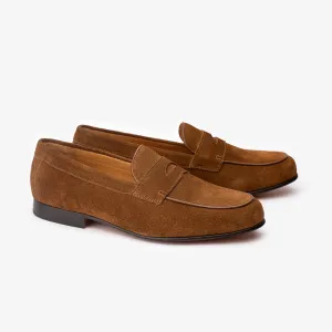 Cognac Suede Penny Loafer