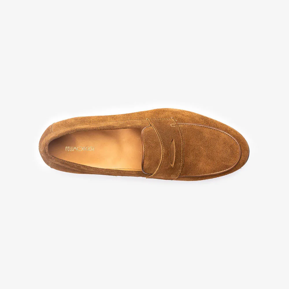 Cognac Suede Penny Loafer