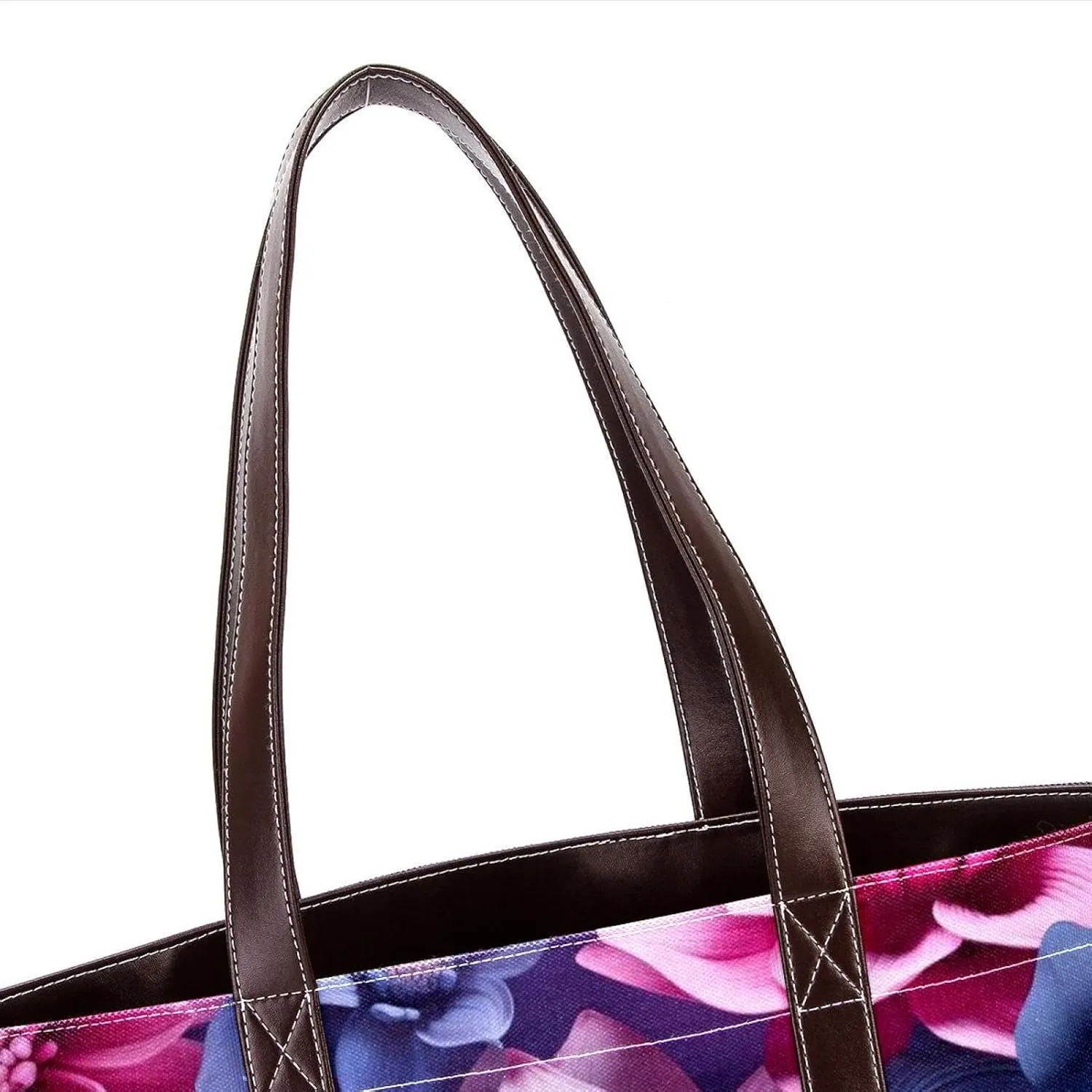Colorful Petal Flowers-969 Shoulder Purses for Women Large Soft Washed Leather Purses and Durable Handbags