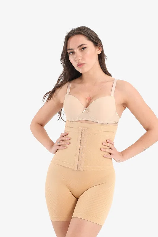 Corset Shorts with Waist Trainer Nude