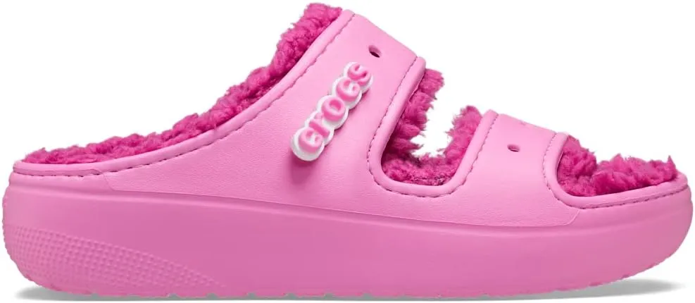 Crocs Unisex-Adult Classic Cozzzy Platform Sandals | Fuzzy Slippers Slide