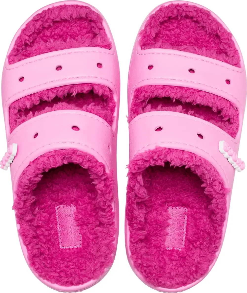 Crocs Unisex-Adult Classic Cozzzy Platform Sandals | Fuzzy Slippers Slide