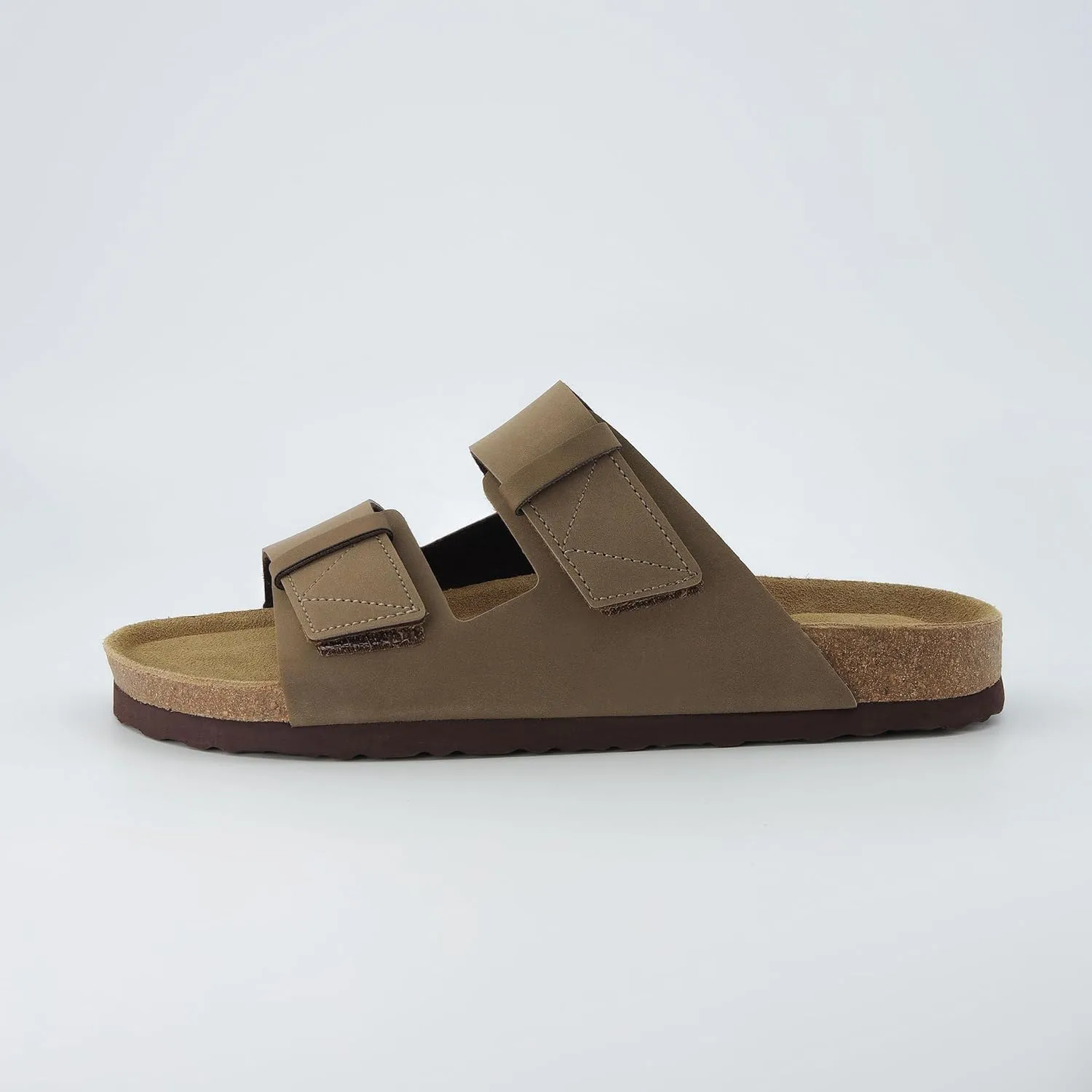 CUSHIONAIRE Men's Lynx Cork footbed Sandal with  Comfort