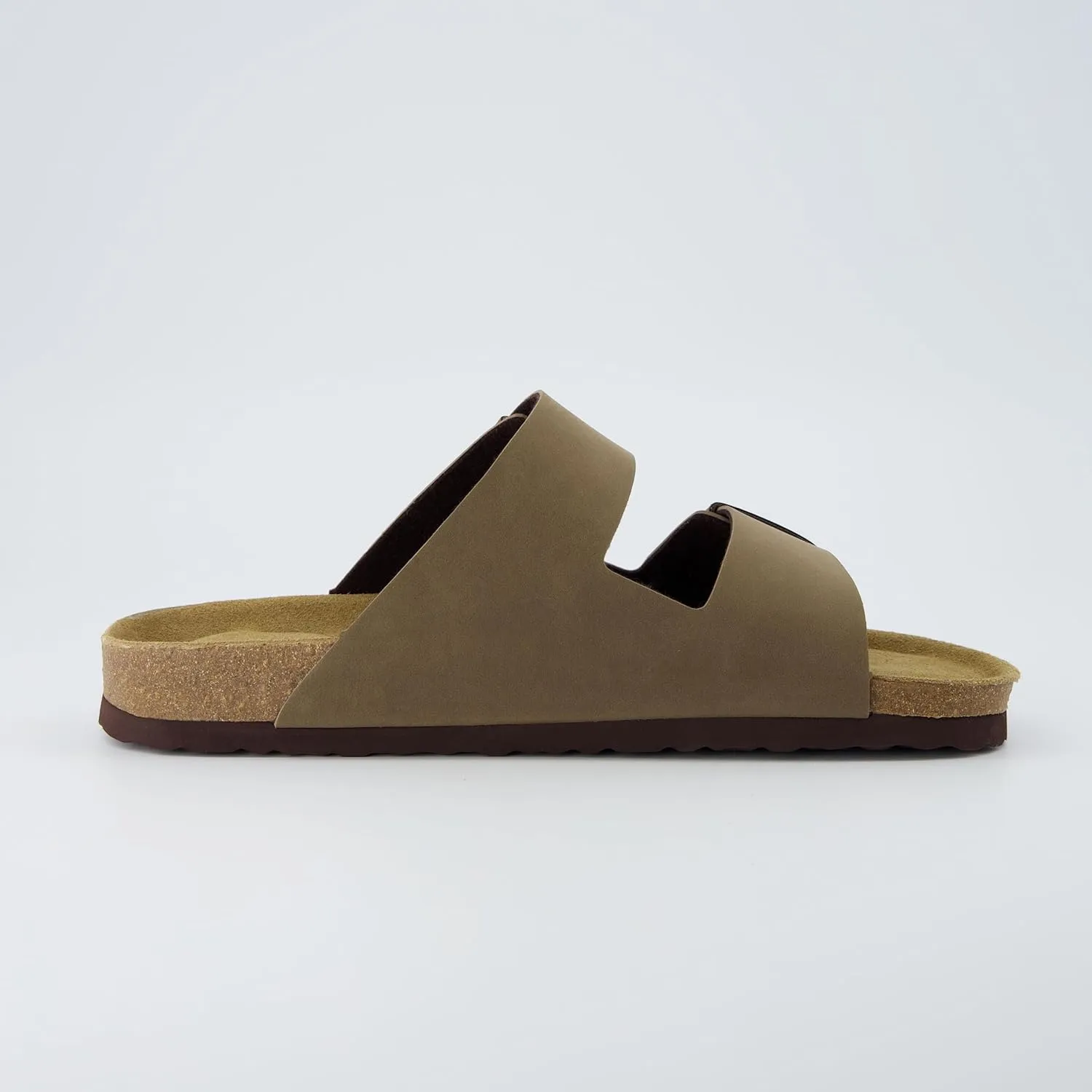 CUSHIONAIRE Men's Lynx Cork footbed Sandal with  Comfort