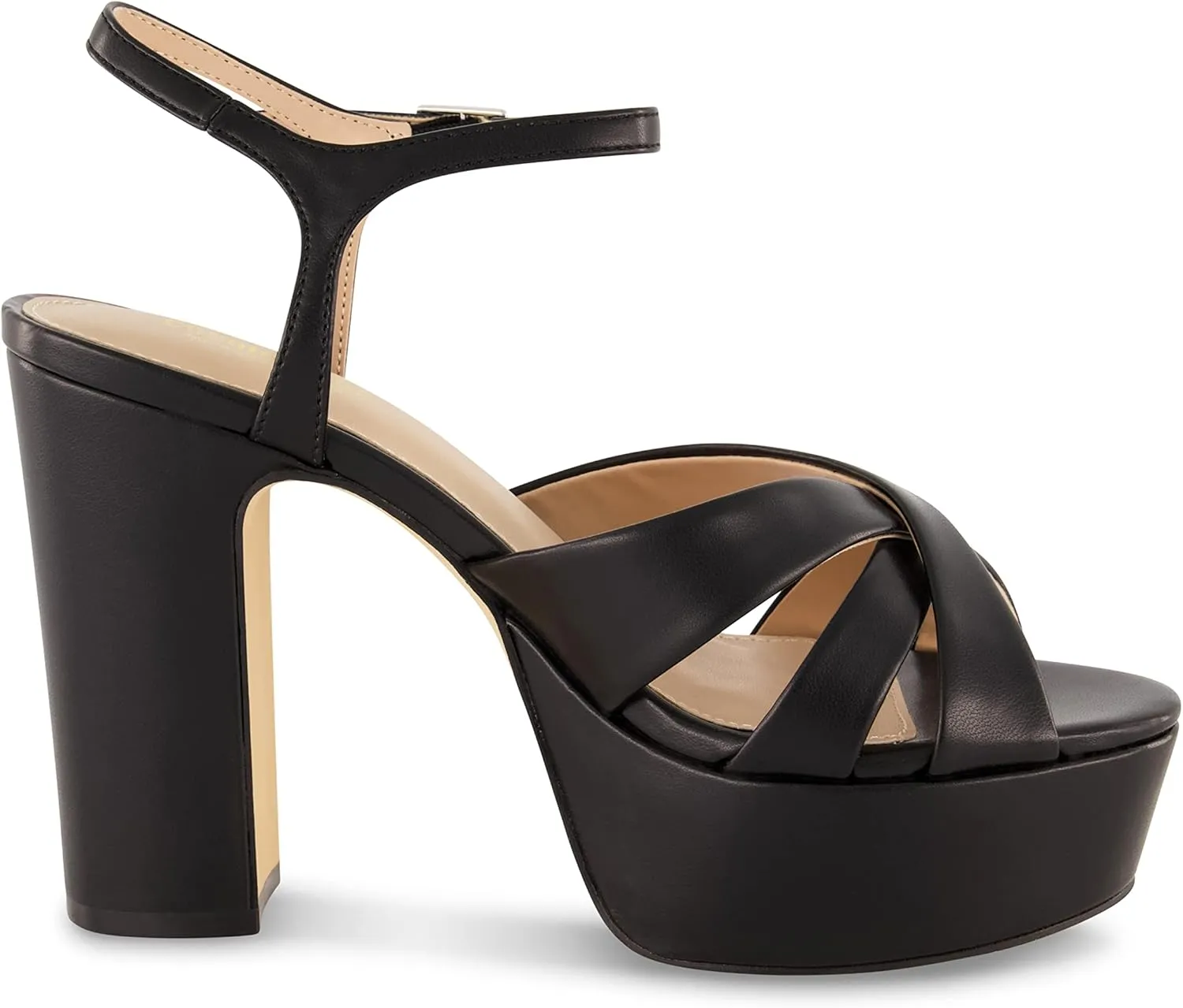 CUSHIONAIRE Women's Foxy platform dress sandal  Memory Foam and Wide Widths Available