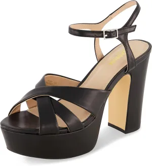 CUSHIONAIRE Women's Foxy platform dress sandal  Memory Foam and Wide Widths Available