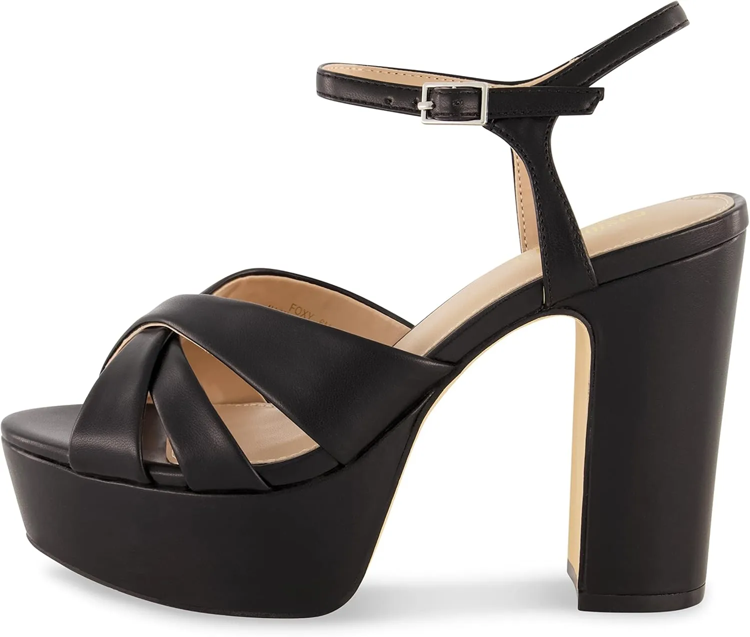 CUSHIONAIRE Women's Foxy platform dress sandal  Memory Foam and Wide Widths Available