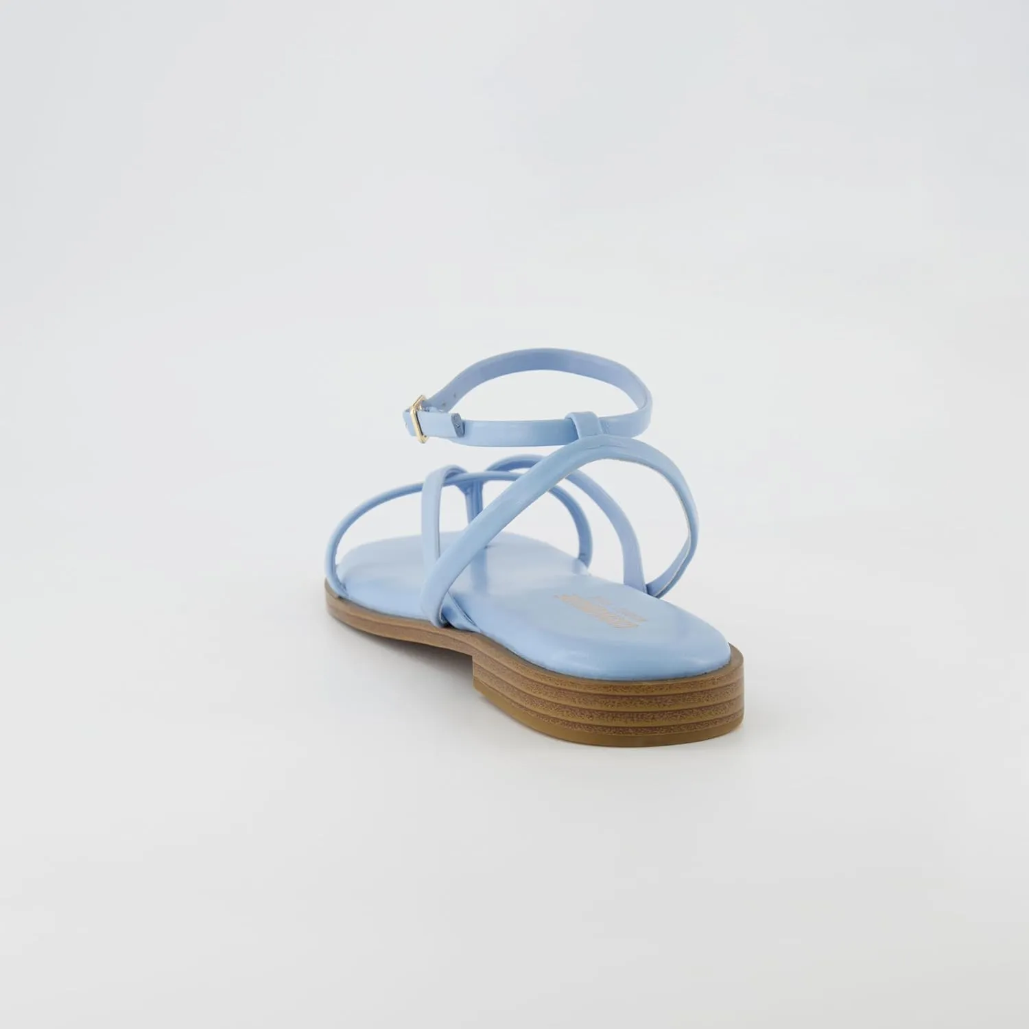 CUSHIONAIRE Women's Vida strappy flat sandal  Memory Foam and Wide Widths Available