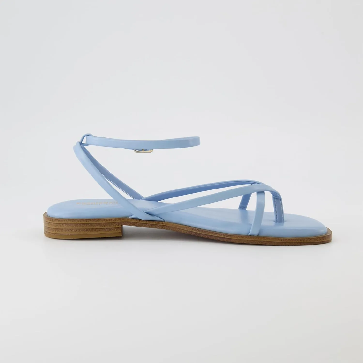 CUSHIONAIRE Women's Vida strappy flat sandal  Memory Foam and Wide Widths Available