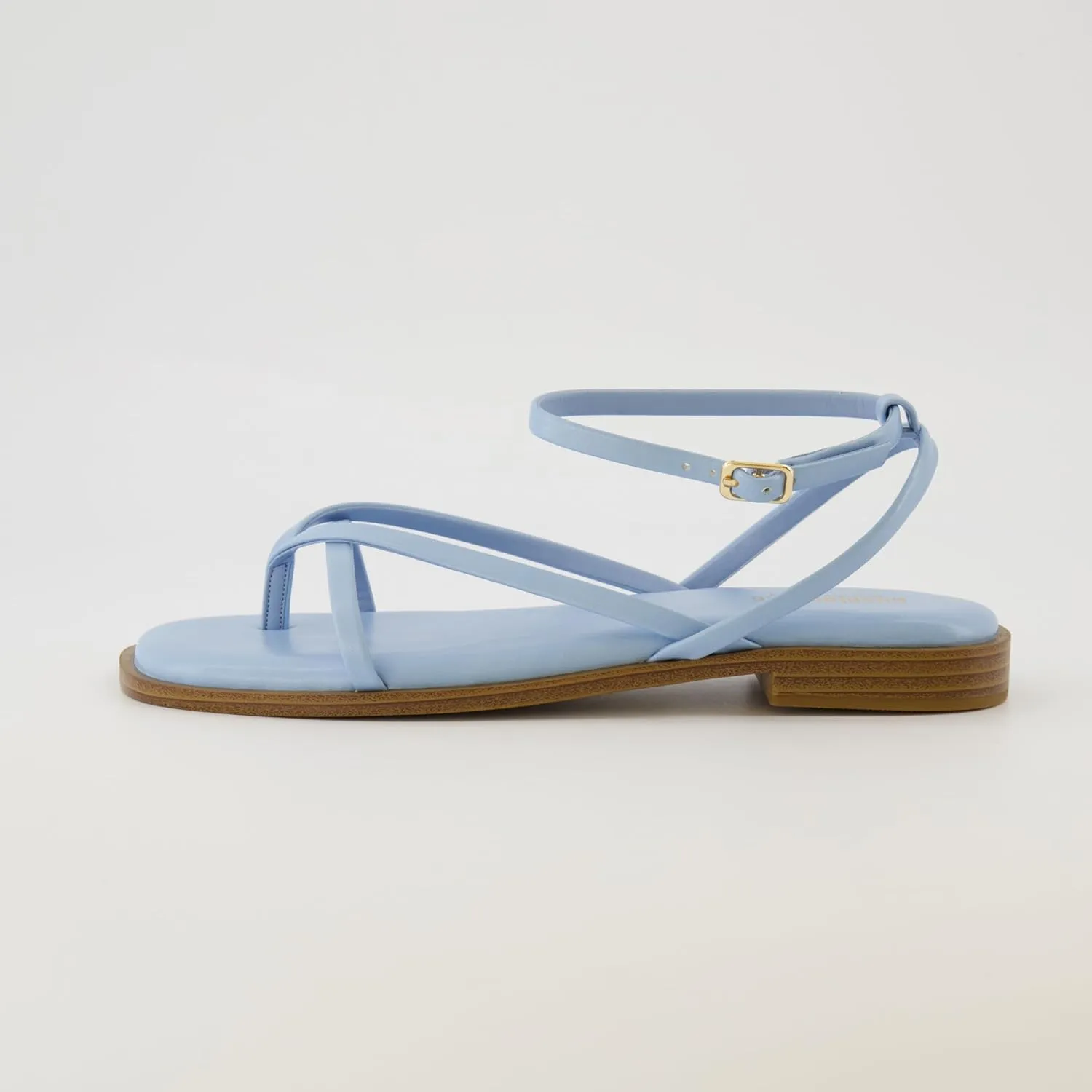CUSHIONAIRE Women's Vida strappy flat sandal  Memory Foam and Wide Widths Available