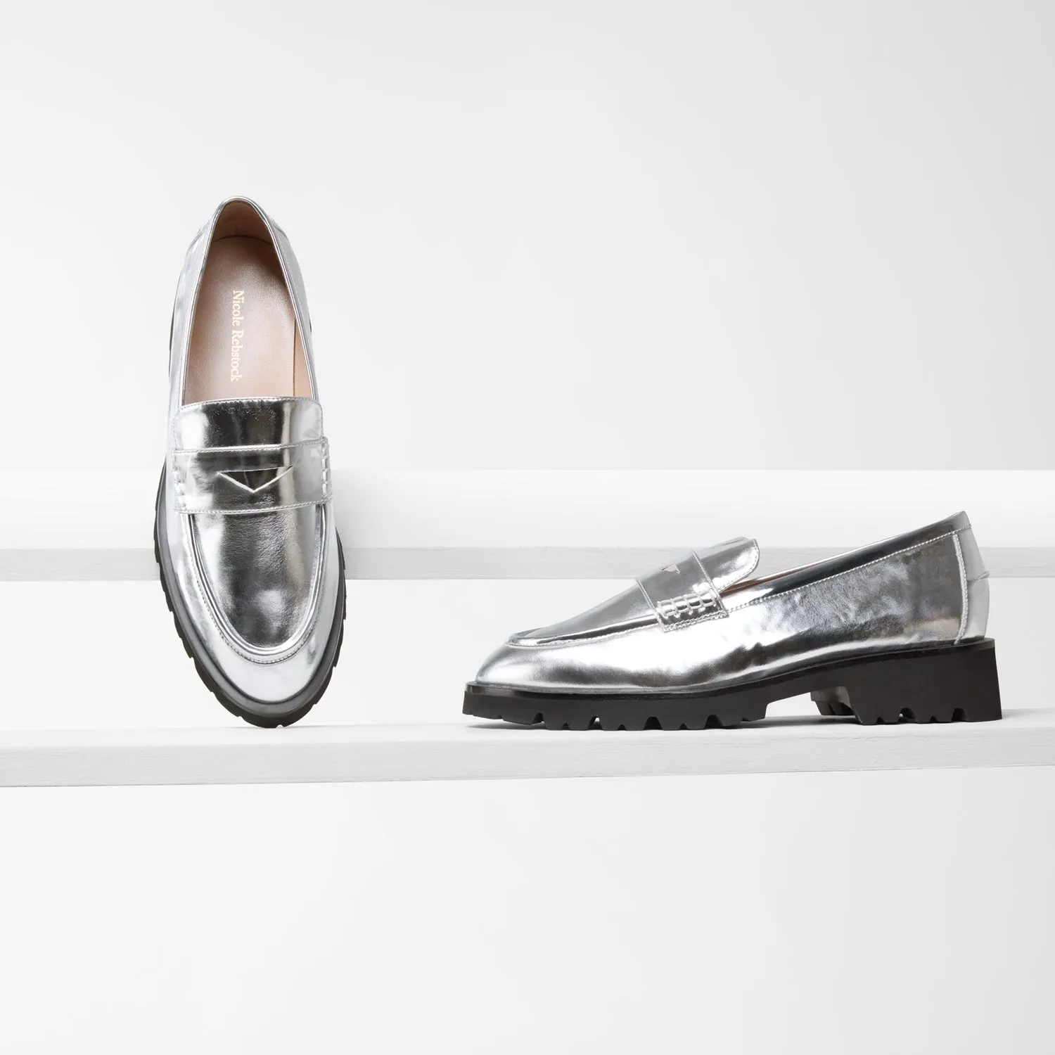 Czech Ltd Ed Loafer | Silver leather