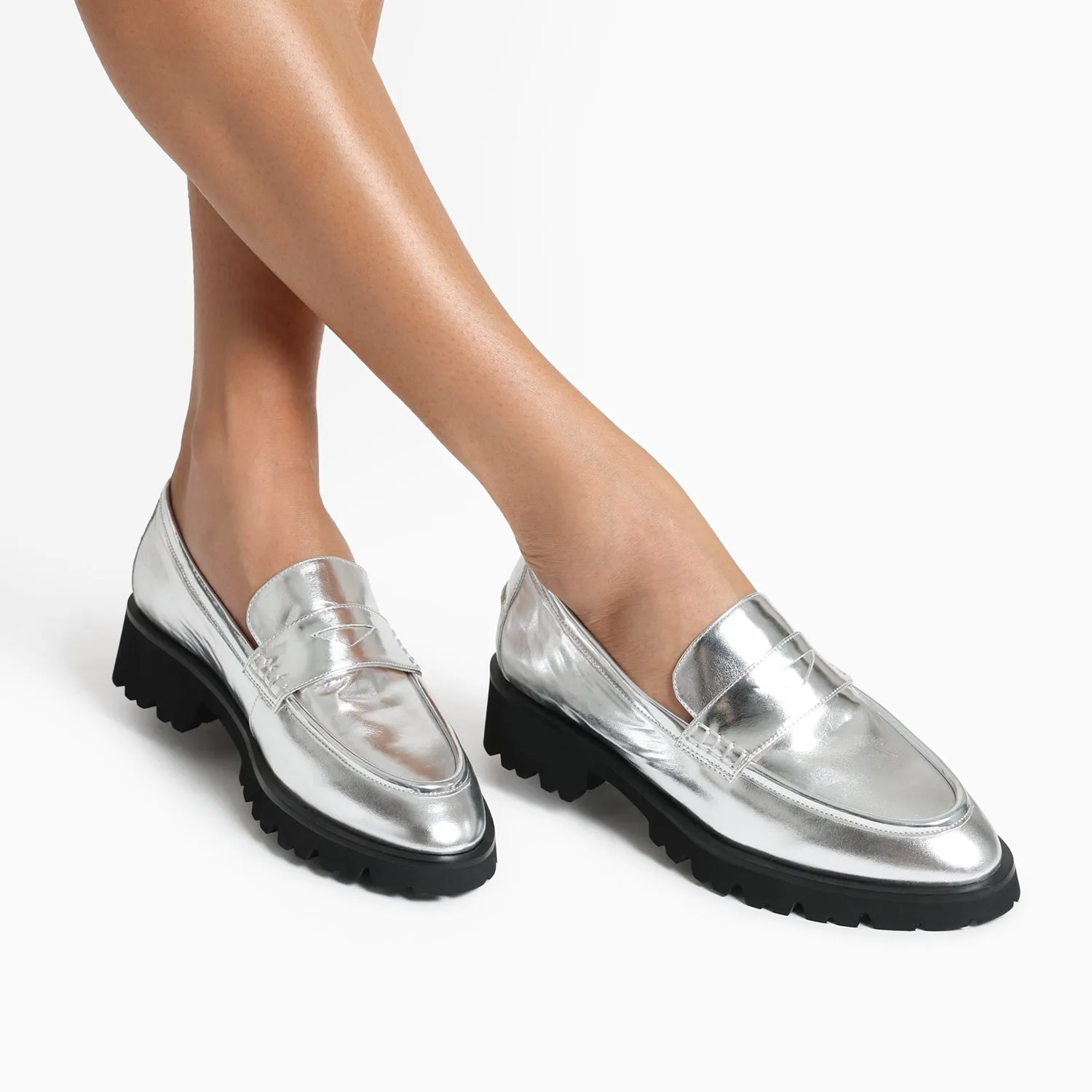 Czech Ltd Ed Loafer | Silver leather