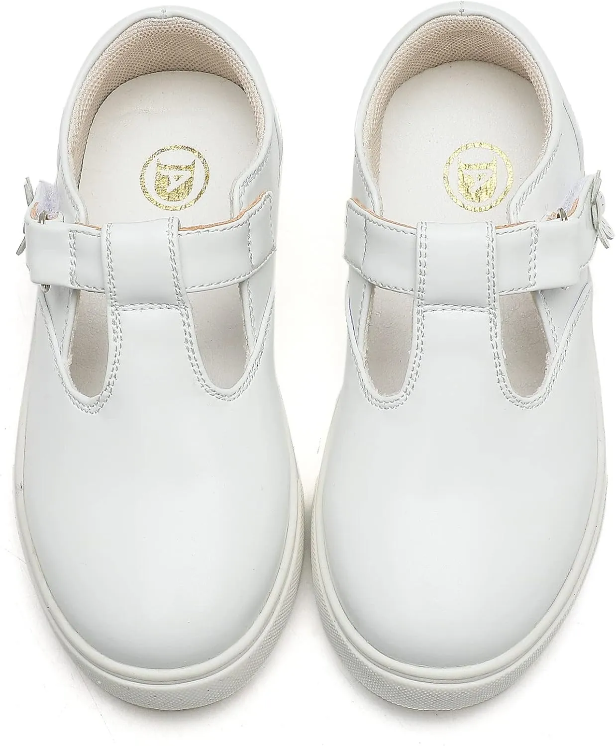 DADAWEN Girls Cute Mary Jane Flats School Uniform Shoes Comfort Sneakers (Toddler/Little Kid/Big Kid)