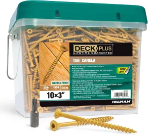Deck Plus Tan Deck Screws (#10 x 3)