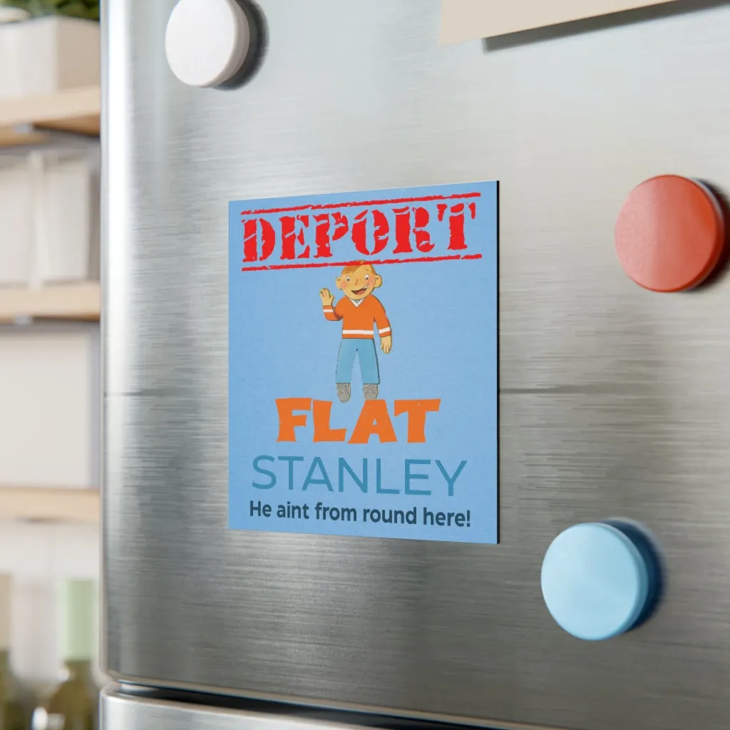 Deport Flat Stanley Magnet