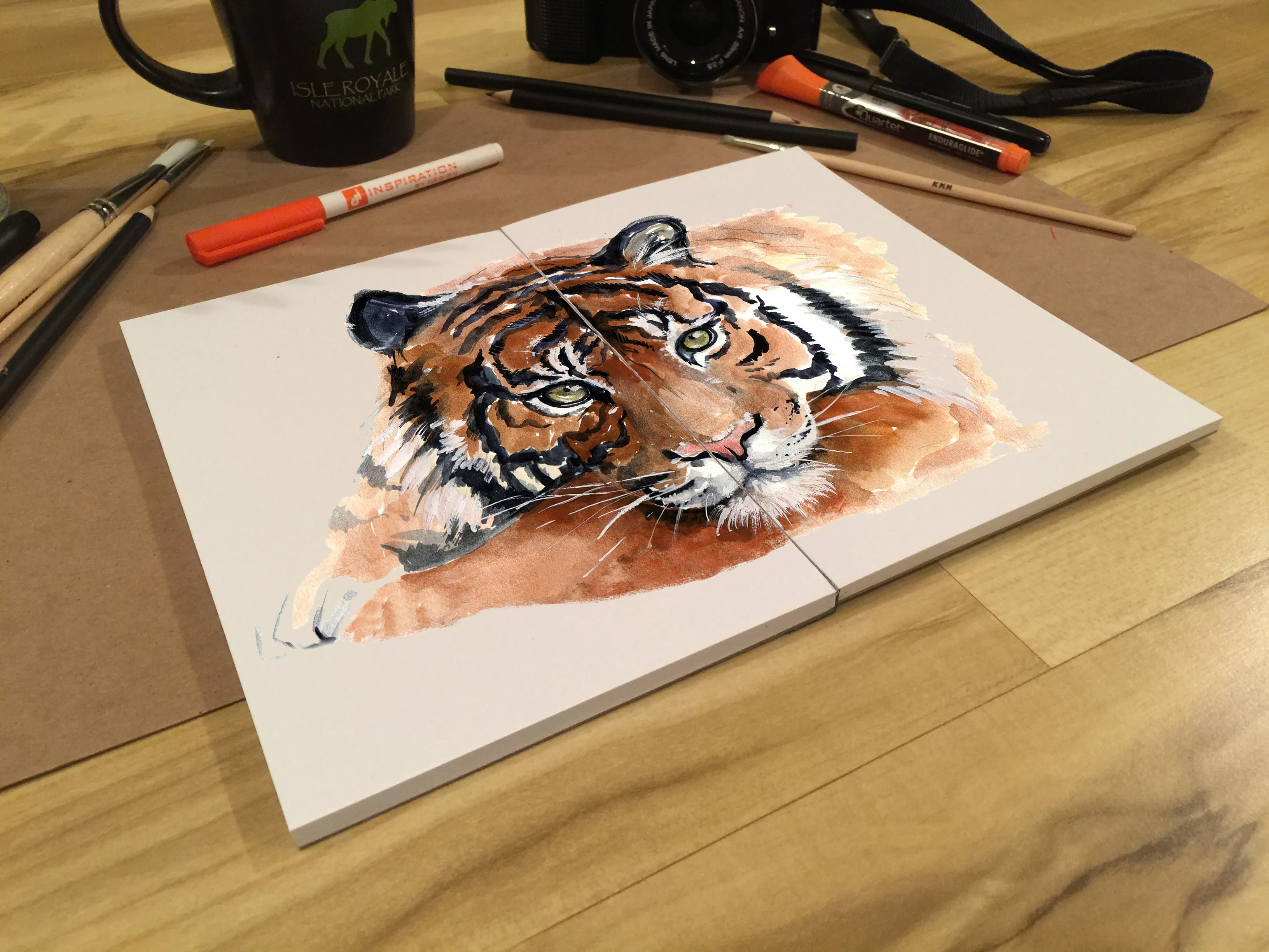 Design Ideation Lay Flat WATERCOLOR SKETCH sketchbook. Removable sheet. Multi-media. (8.5" x 11") LF-2550-LS