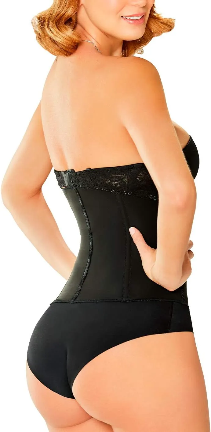 DIANE & GEORDI 002396 Boned Corset Waist Trainer for Women | Faja Colombiana