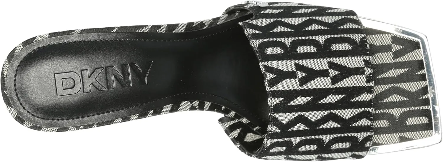 DKNY Women's Block Heel Square Toe Kailyn-Sandal Mule Heeled