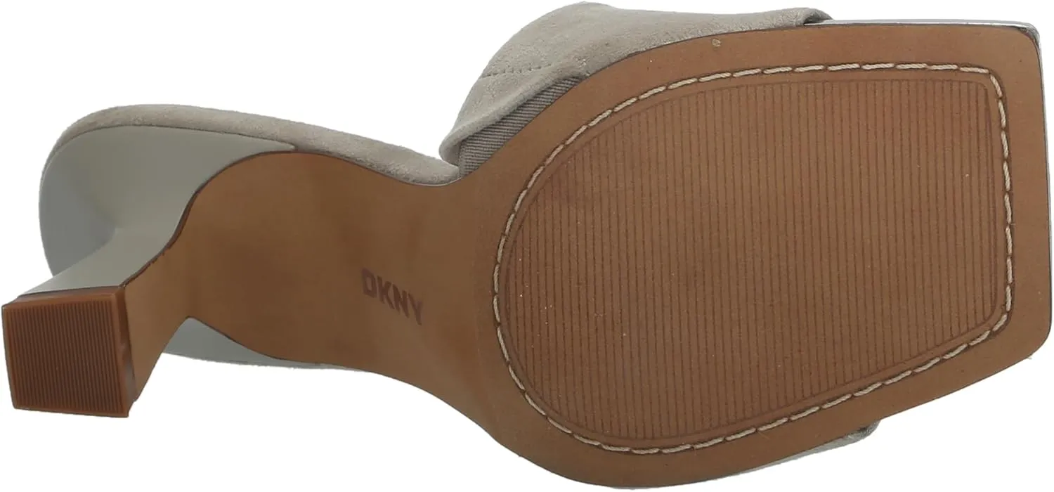 DKNY Women's Block Heel Square Toe Kailyn-Sandal Mule Heeled