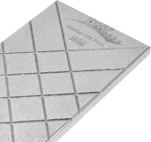 DMT DIAFLAT-95-PLUS Diamond Lapping Plate, 120 Micron Flattening Stone for Water, Oil & Arkansas Stones, 0.0005” Precision Whetstone Flattening Stone with Durable Hardcoat Technology, 10" L x 4" W