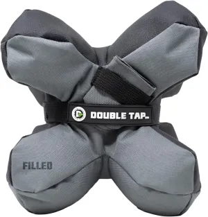 Double Tap IND. Multi-Position Shooting Bag Rest - Adjustable Rifle Rest for Accuracy - Water-Resistant Gun Bag for Uneven Terrain - Durable Non-Slip Shooting Bag with Strap